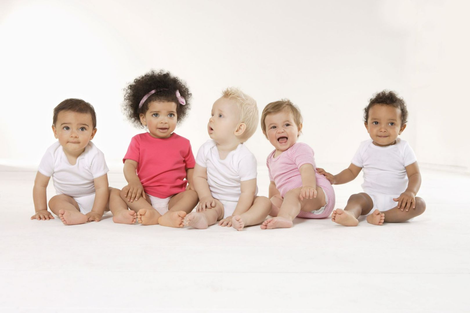 Toddlers sitting in a group